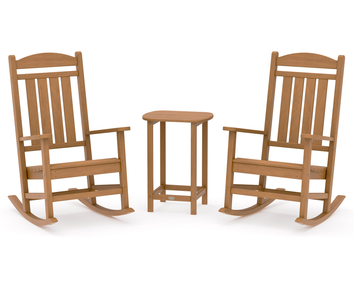 POLYWOOD Presidential Rocker 3-Piece Set in Natural