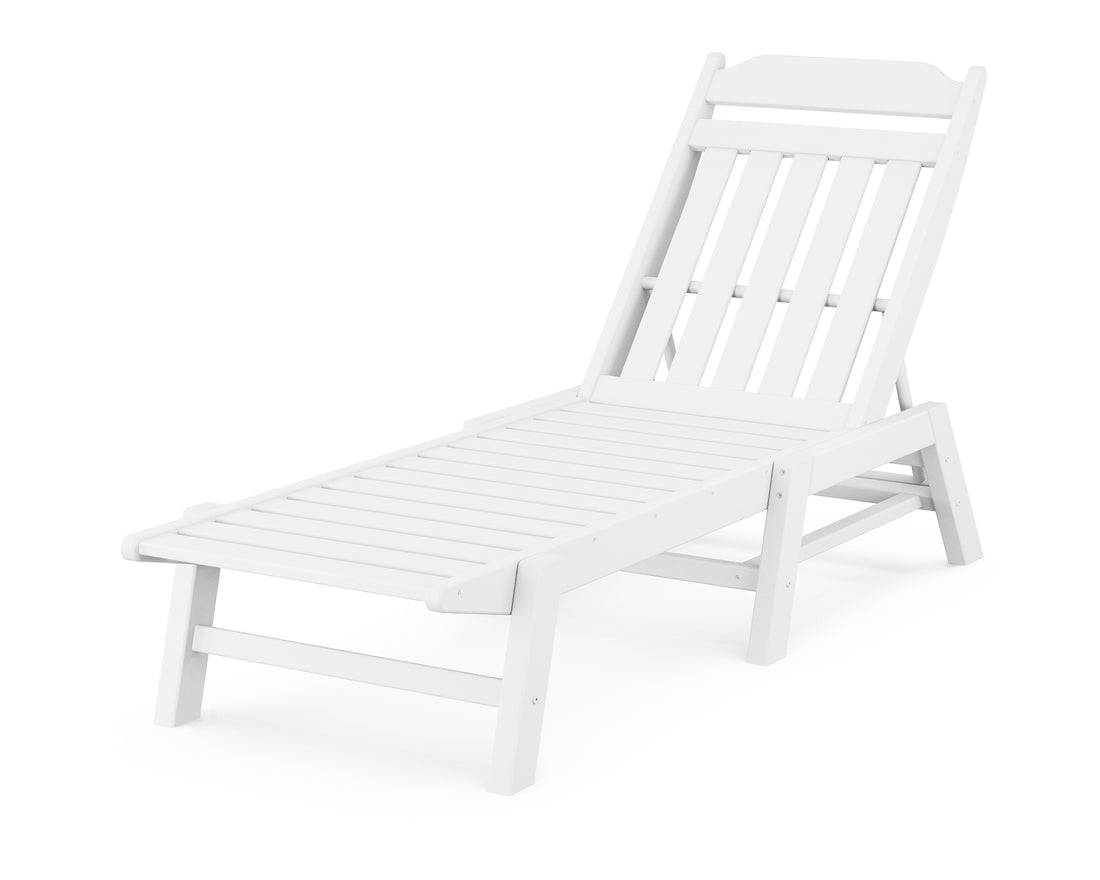 POLYWOOD Cottage Chaise in White