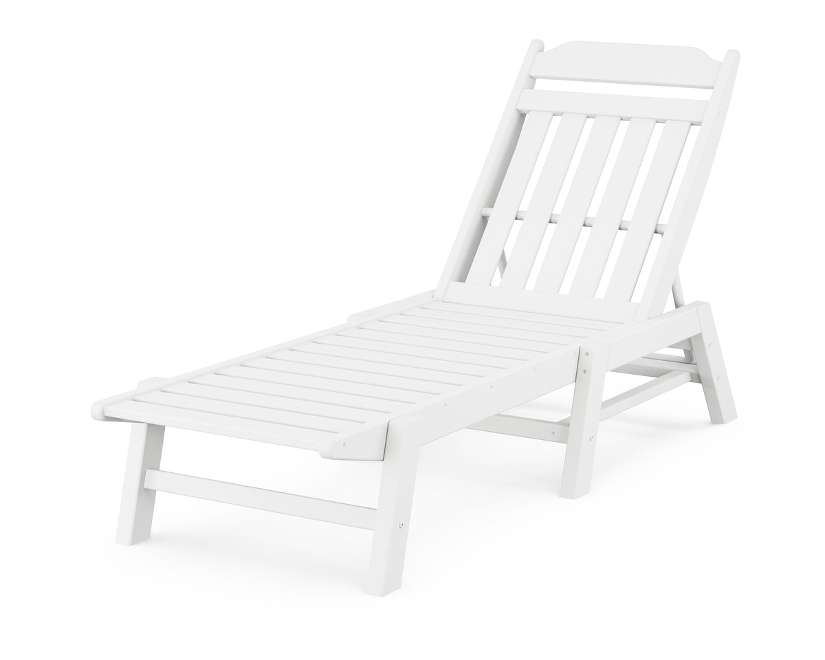 POLYWOOD Cottage Chaise in White