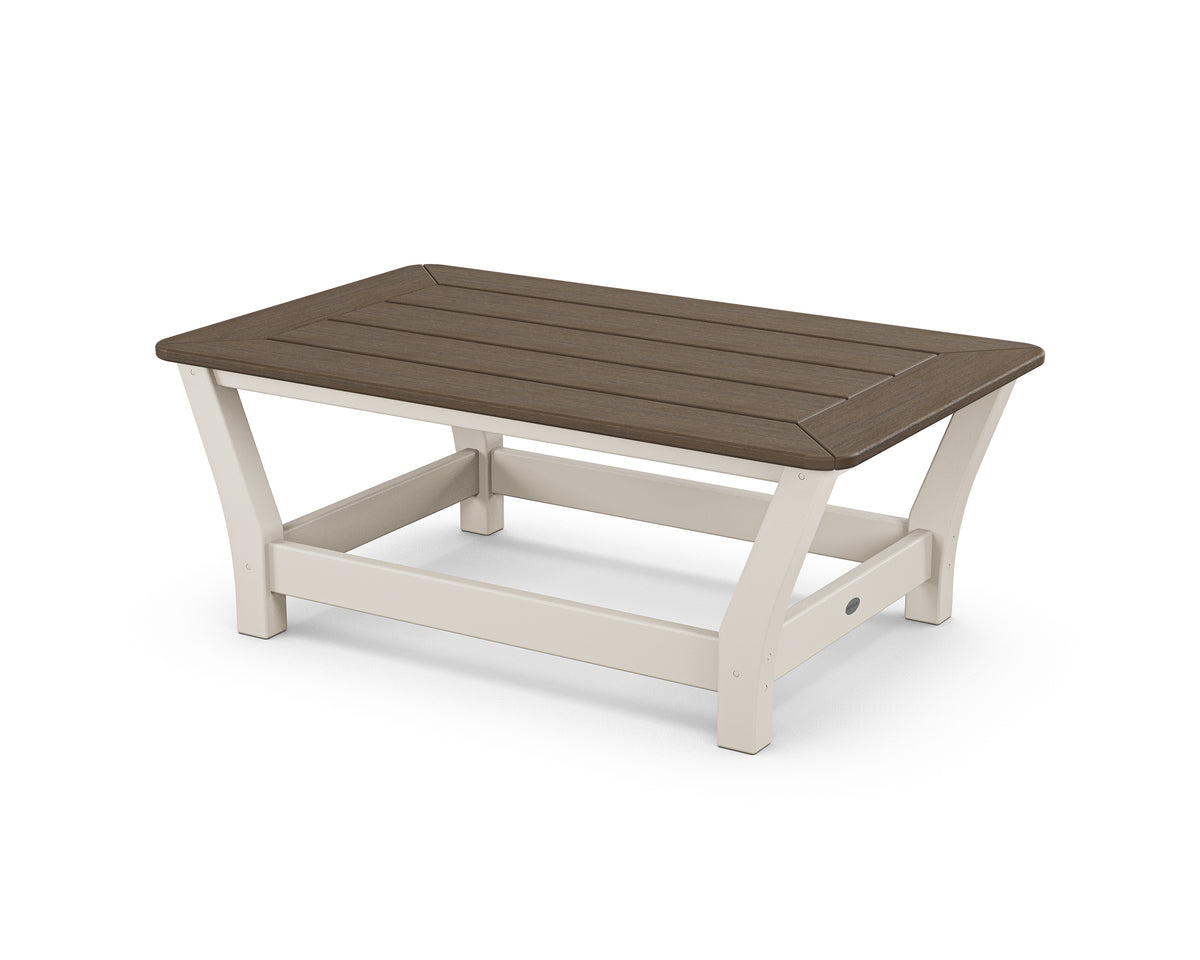 POLYWOOD Harbour Slat Coffee Table in Sand / Kona
