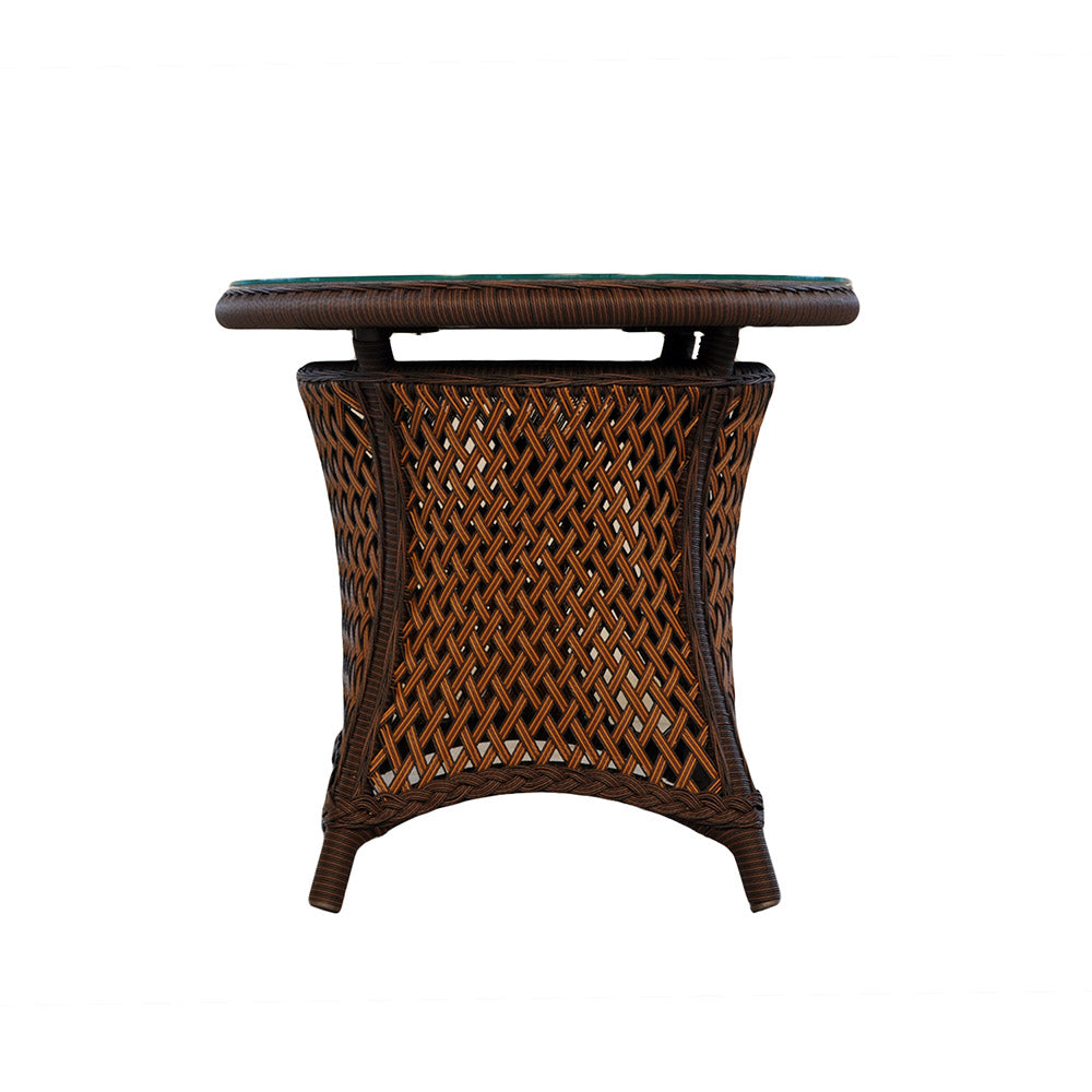 Lloyd Flanders Grand Traverse 24" Round End Table, lifestyle photo 2