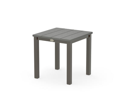 POLYWOOD Main Street 18" Side Table in Bronze / Slate Grey