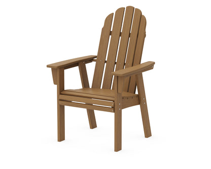 POLYWOOD Vineyard Curveback Adirondack Dining Chair in Natural