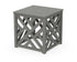 POLYWOOD Chippendale Umbrella Stand Accent Table in Slate Grey
