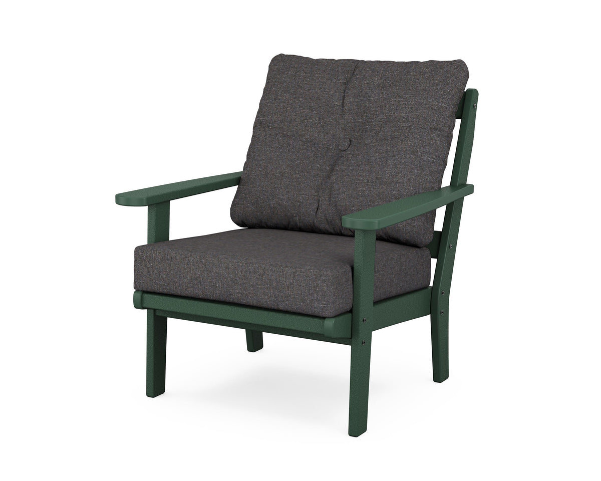 POLYWOOD Mission Deep Seating Chair in Green / Ash Charcoal