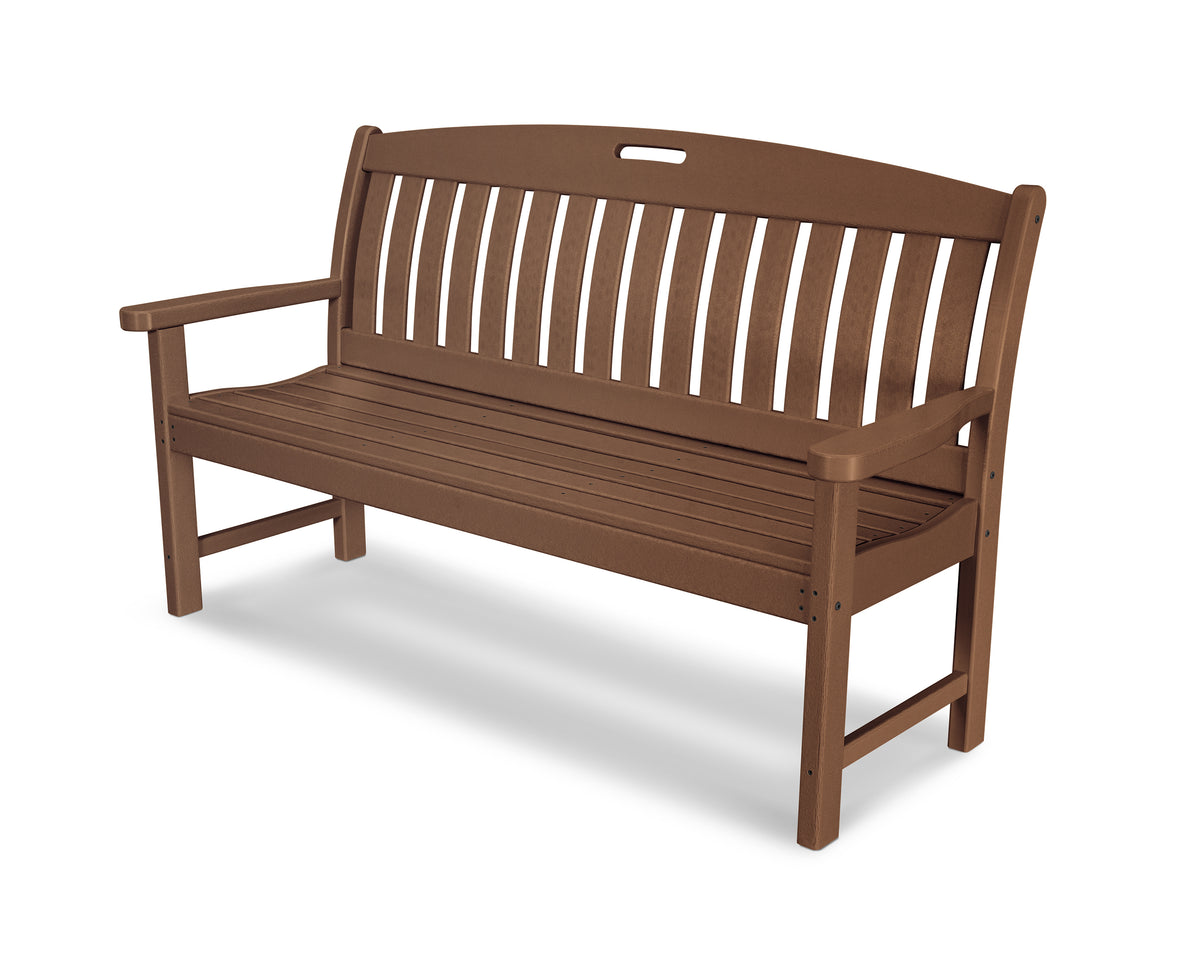 POLYWOOD Nautical 60" Bench in Teak