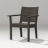 POLYWOOD Latitude Dining Arm Chair in Vintage Coffee