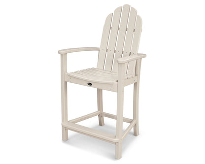 POLYWOOD Classic Adirondack Counter Chair in Sand