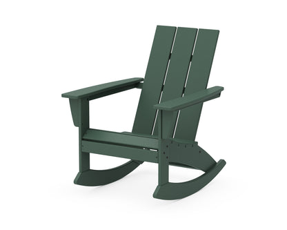 POLYWOOD Modern Adirondack Rocking Chair in Green