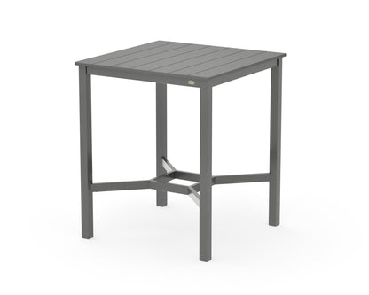 POLYWOOD Main Street 36 x 36 Bar Table in Charcoal / Slate Grey
