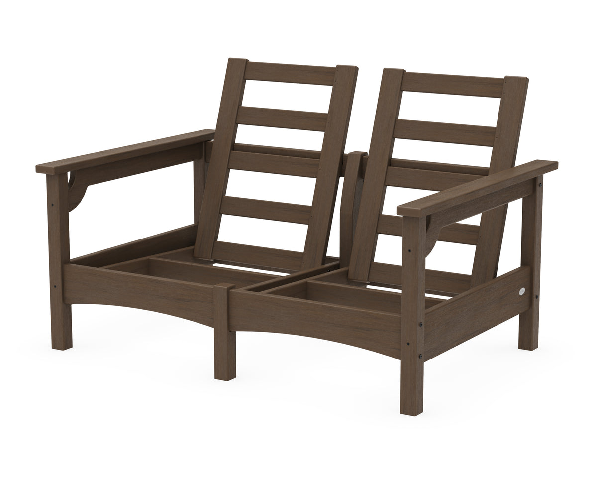 POLYWOOD Club Loveseat Frame in Kona