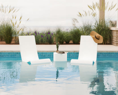 POLYWOOD Laguna 3-Piece In-Pool Chair Lounge Set in an outdoor setting