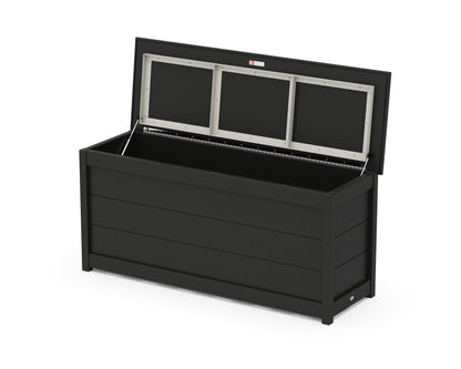POLYWOOD 68" Storage Box Table in Black