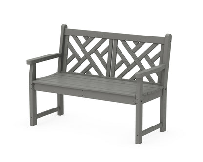 POLYWOOD Chippendale 48" Bench in Slate Grey
