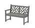 POLYWOOD Chippendale 48" Bench in Slate Grey