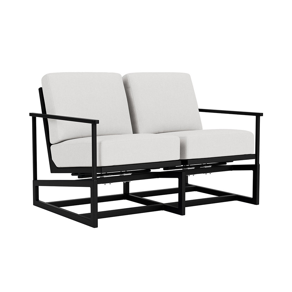 Lloyd Flanders Summit Spring Rocker Loveseat, lifestyle photo 1