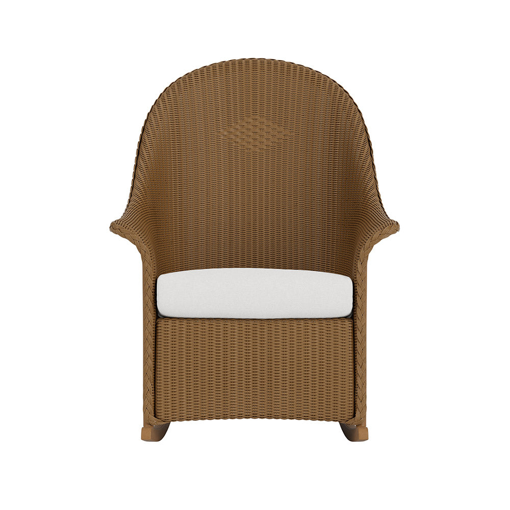Lloyd Flanders Lloyd Loom High Back Porch Rocker – 2x2 Weave, lifestyle photo 2