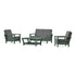 POLYWOOD Harbour 4-Piece Deep Seating Set in Green