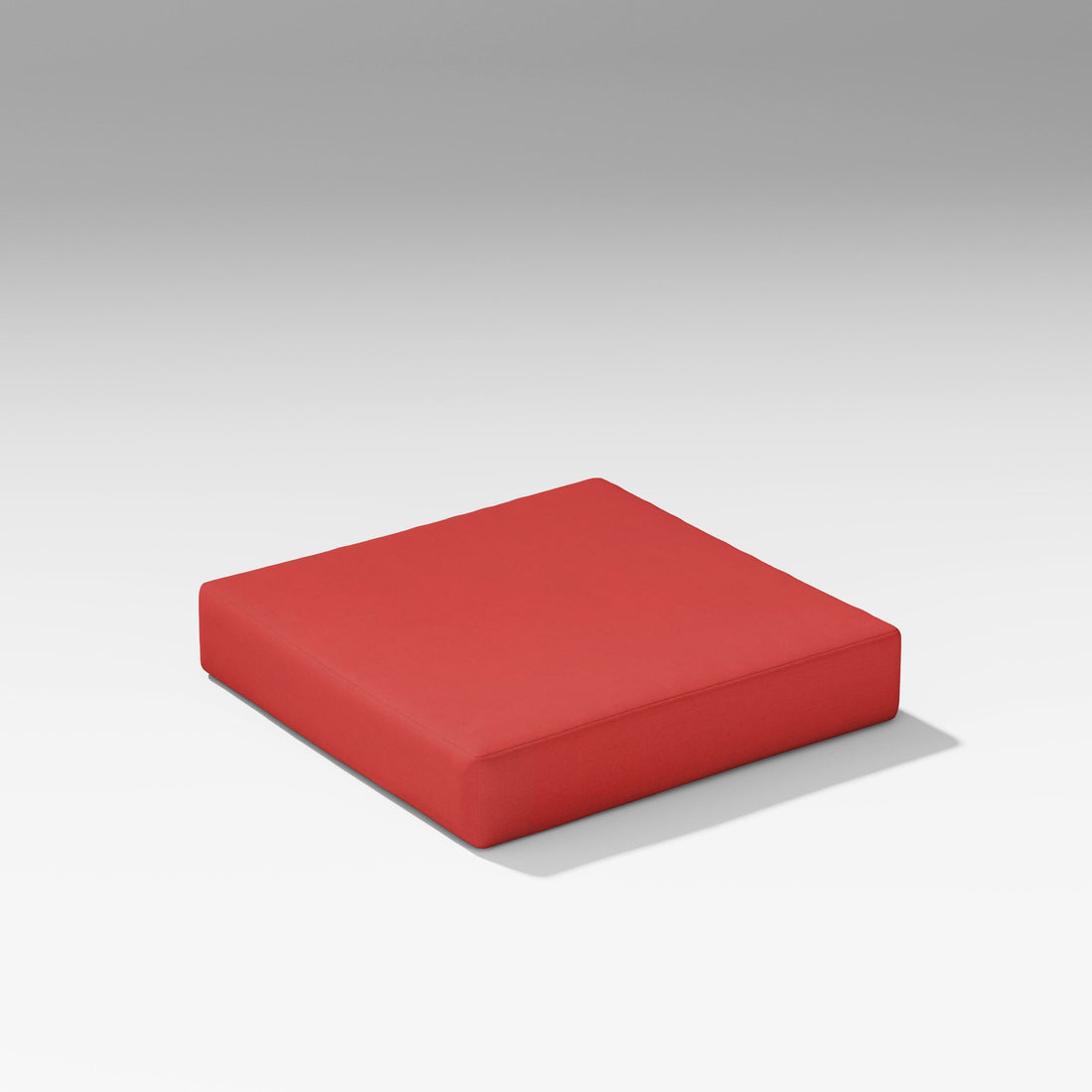 POLYWOOD PW Designer Series Latitude Modular Ottoman Seat Cushion in Crimson Linen