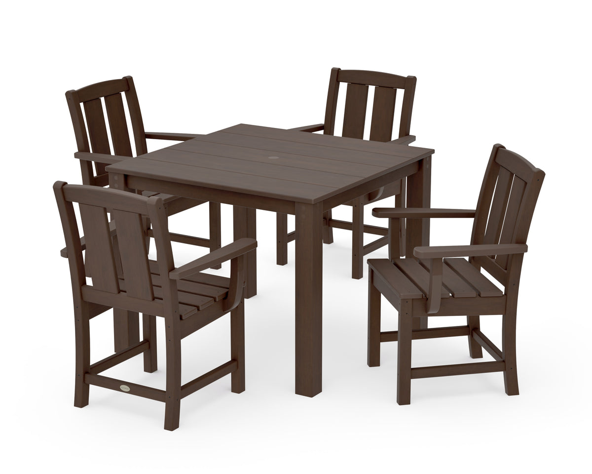 POLYWOOD Mission 5-Piece Parsons Dining Set in Kona