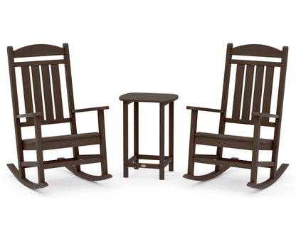 POLYWOOD Presidential Rocker 3-Piece Set in Kona