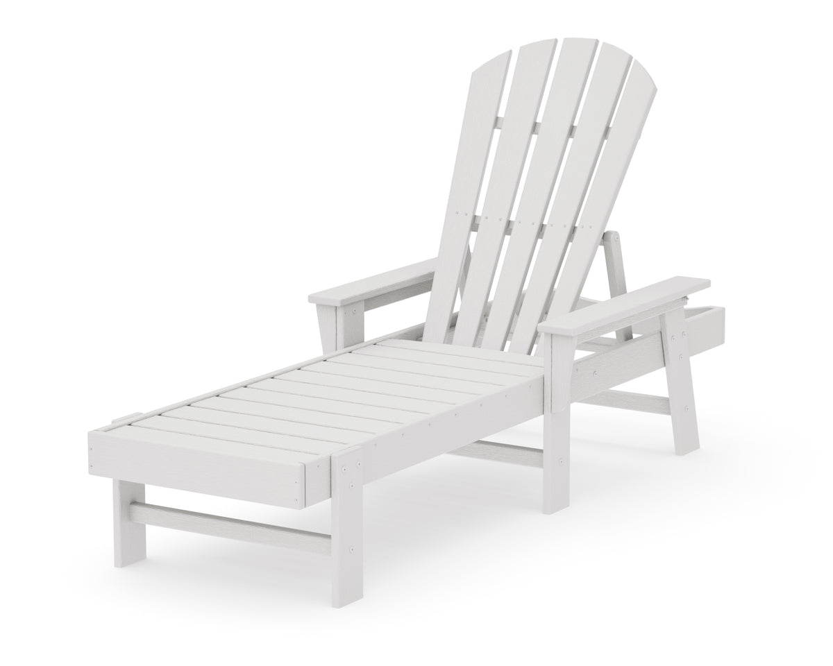POLYWOOD South Beach Chaise in Vintage White