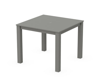 POLYWOOD Parsons 38" X 38" Dining Table in Slate Grey