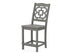 POLYWOOD Chinoiserie Counter Side Chair in Slate Grey