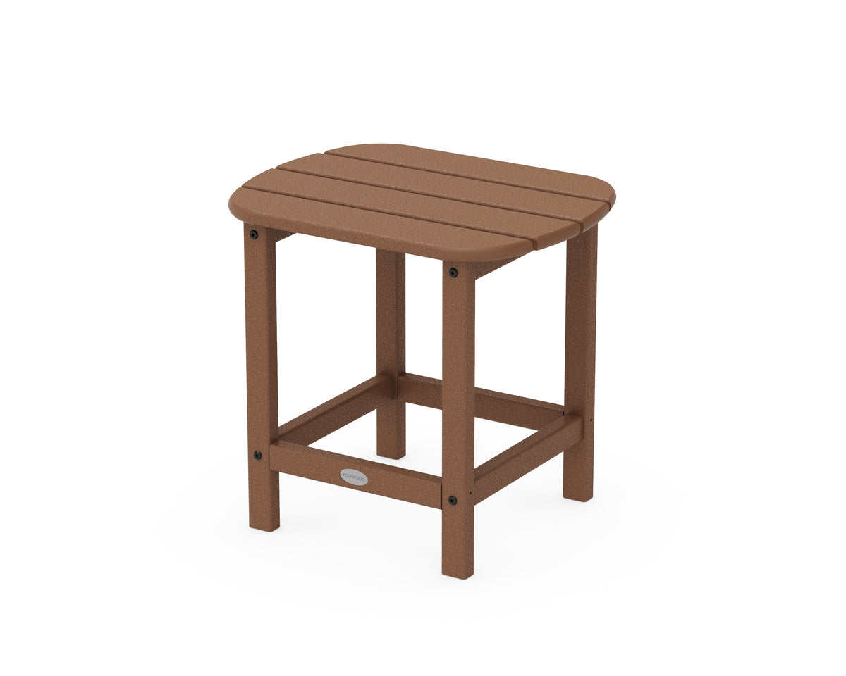 POLYWOOD South Beach 18" Side Table in Teak