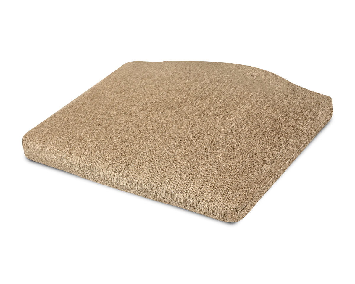 POLYWOOD Standard Seat Cushion 18"D x 22"W x 2.5"H in Sesame