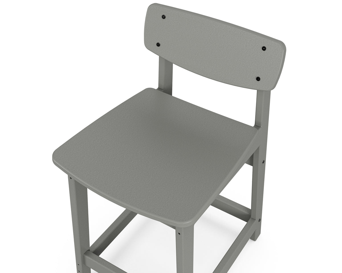 POLYWOOD Modern Studio Urban Lowback Counter Chair angle view