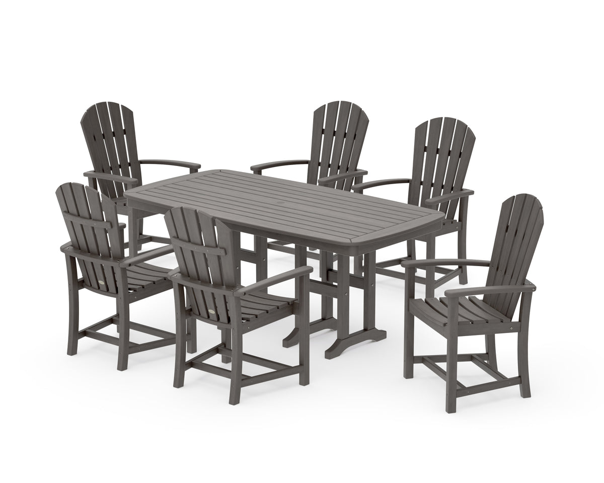 POLYWOOD Palm Coast 7-Piece Dining Set in Driftwood