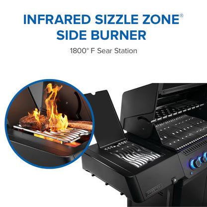 Napoleon Phantom Prestige 500 Connected 4-Burner Propane Grill (Matte Black)