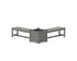POLYWOOD 48" Vineyard L-Shaped Planter Bench Set - Large in Slate Grey