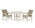POLYWOOD Coastal Woven 3-Piece Farmhouse Dining Set in Sand / Dune Grass