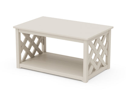 POLYWOOD Wovendale Coffee Table in Sand