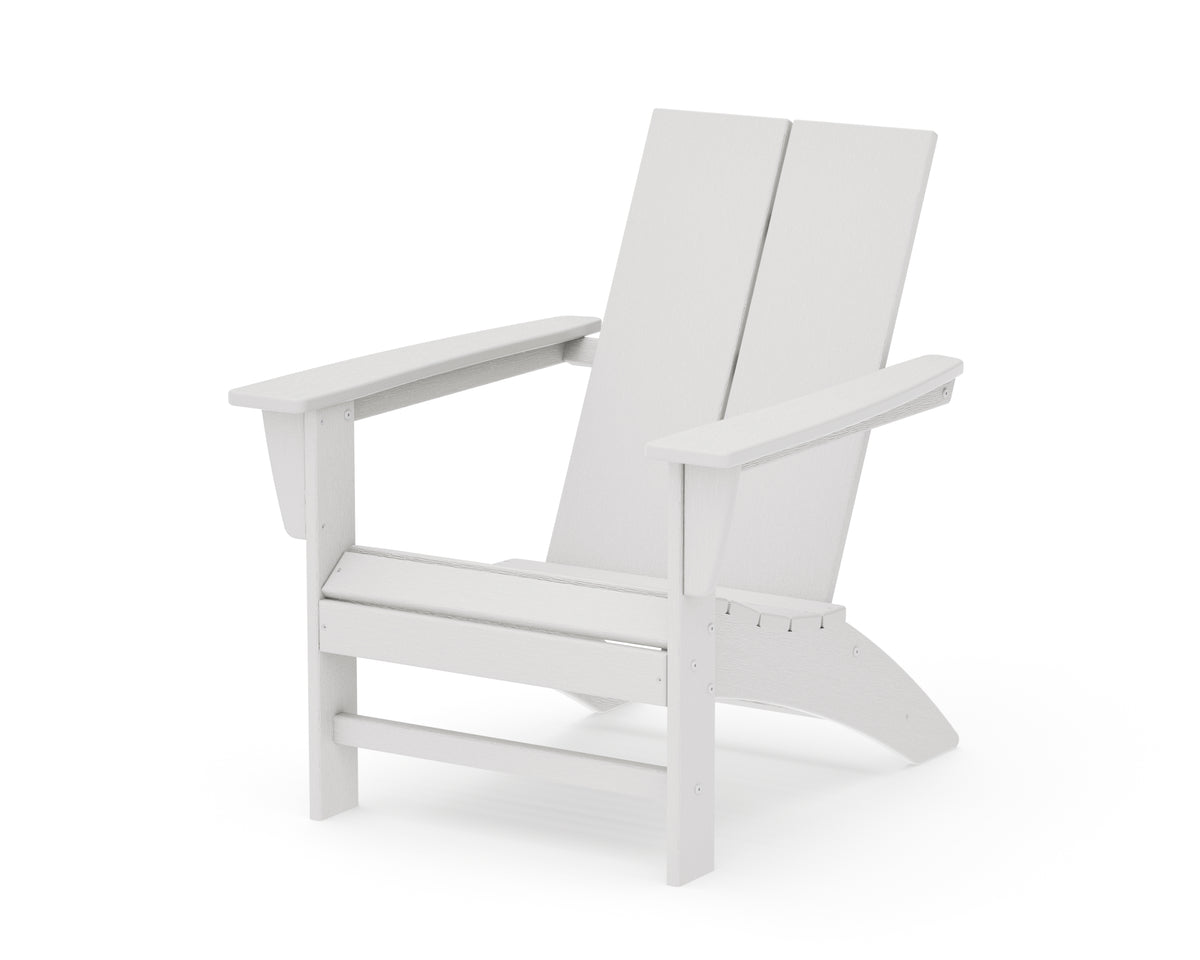 POLYWOOD Cottage Modern Adirondack Chair in Vintage White