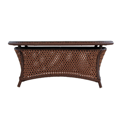 Lloyd Flanders Grand Traverse 43" Oval Cocktail Table, lifestyle photo 2