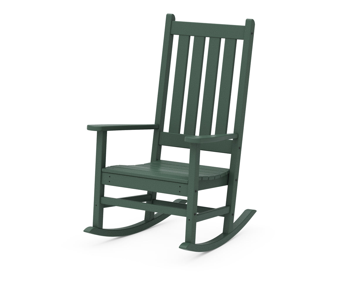 POLYWOOD Vineyard Porch Rocking Chair in Green