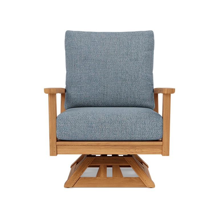 Beckett Teak Swivel Chair