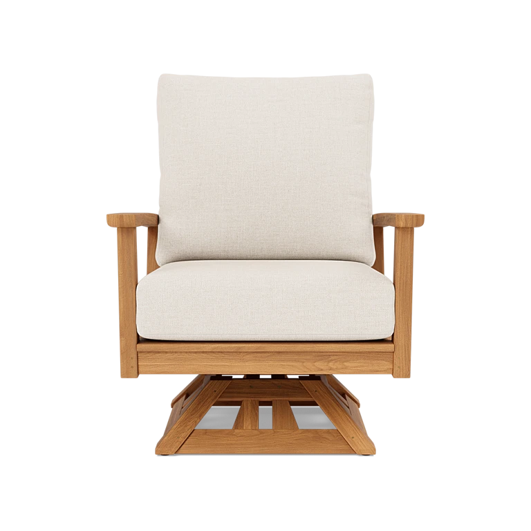 Beckett Teak Swivel Chair