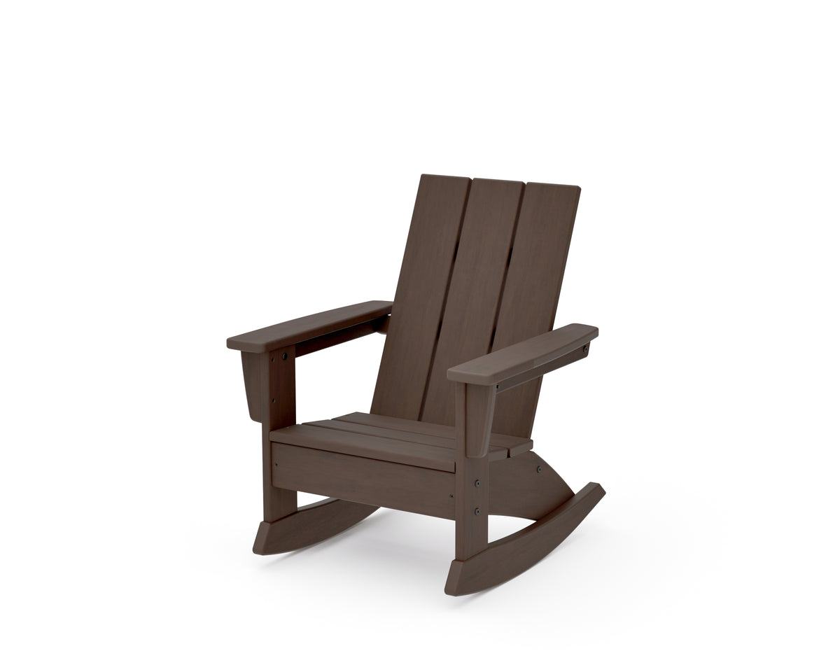 POLYWOOD Kids Modern Adirondack Rocking Chair in Kona