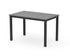 POLYWOOD Main Street 30 x 48 Dining Table in Black / Slate Grey