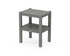 POLYWOOD Two Shelf Side Table in Slate Grey