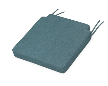 POLYWOOD Acadia Dining Side Seat Cushion in Ocean Teal
