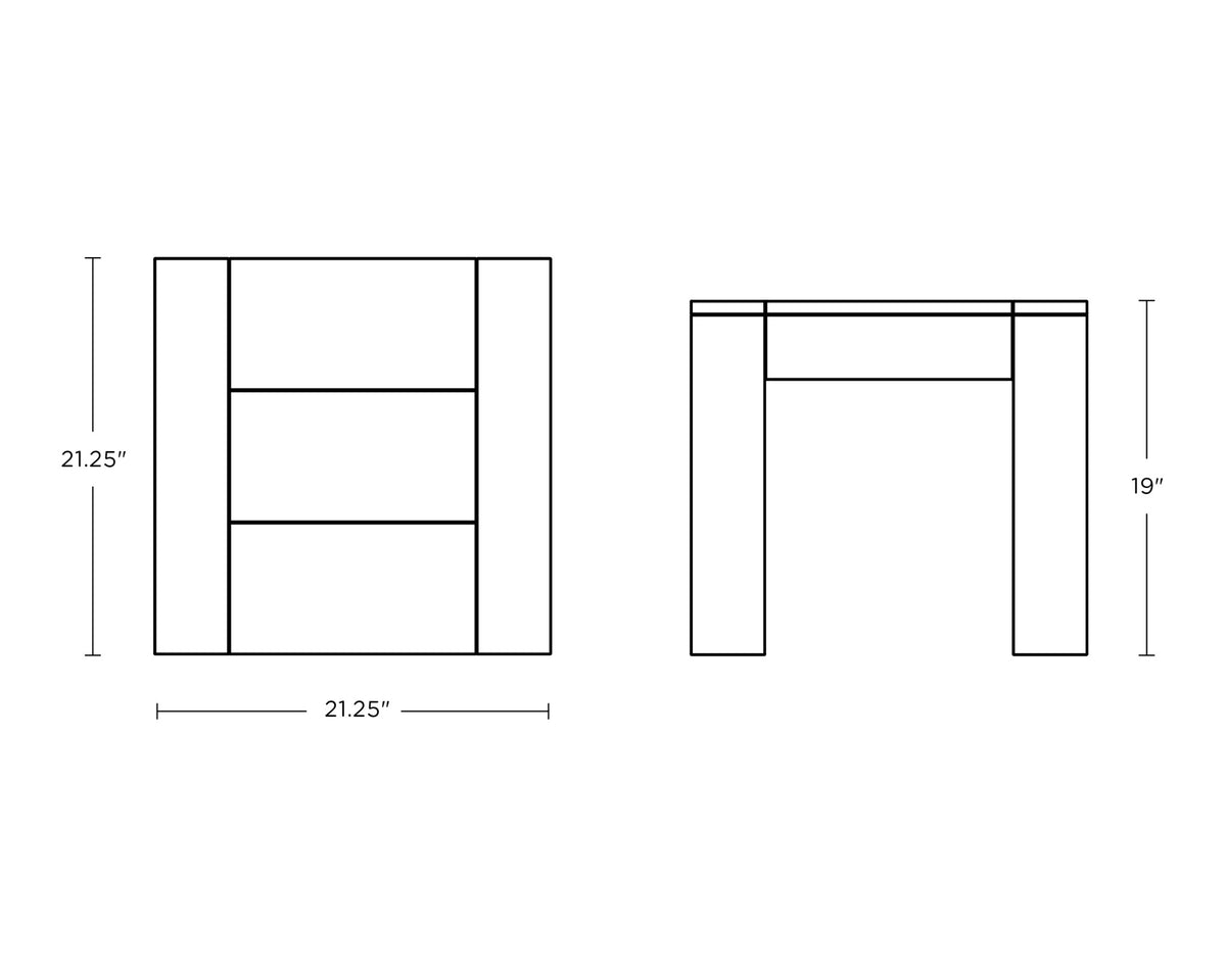 POLYWOOD Latitude End Table dimensions