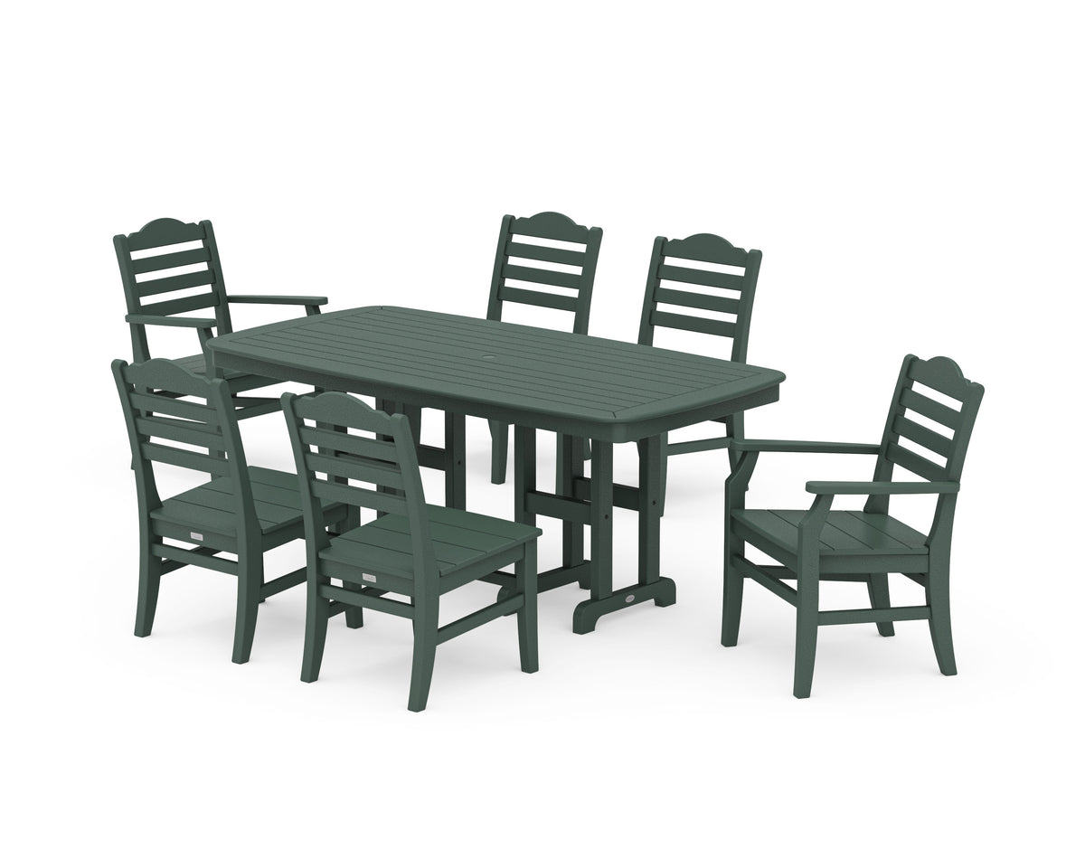POLYWOOD Savannah 7-Piece Dining Set in Green