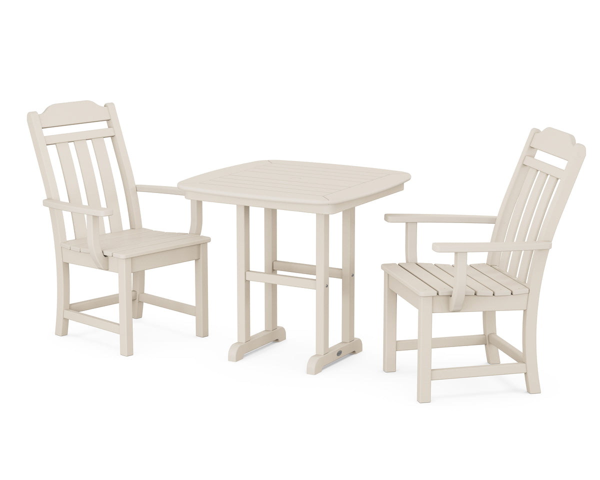 POLYWOOD Cottage 3-Piece Dining Set in Sand