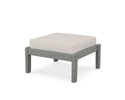 POLYWOOD Deep Seating Ottoman in Slate Grey / Cast Ash