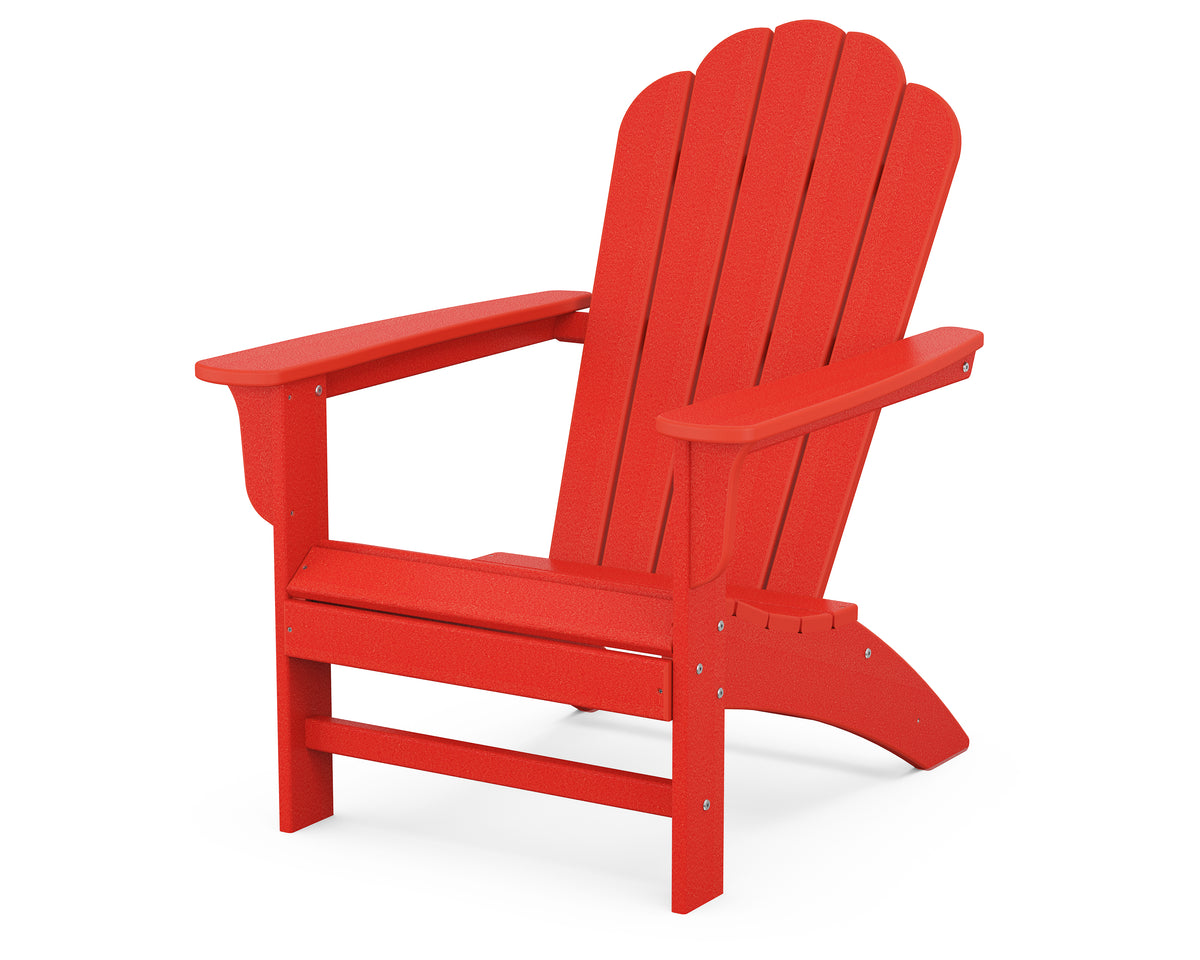 POLYWOOD Cottage Adirondack Chair in Sunset Red